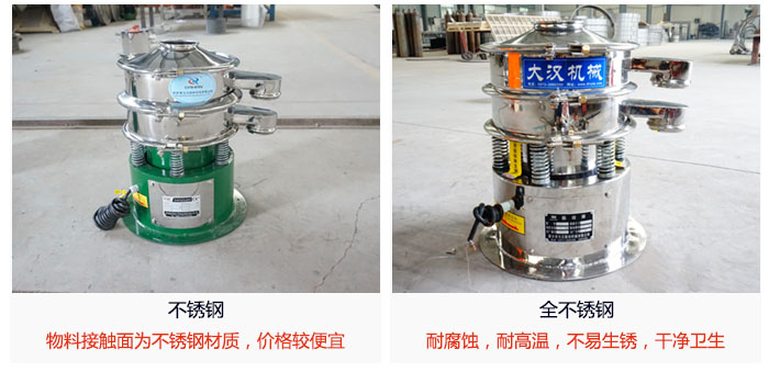 小型圓形篩做工采用：內外拋光的制作方法，能夠保證產品的干凈。